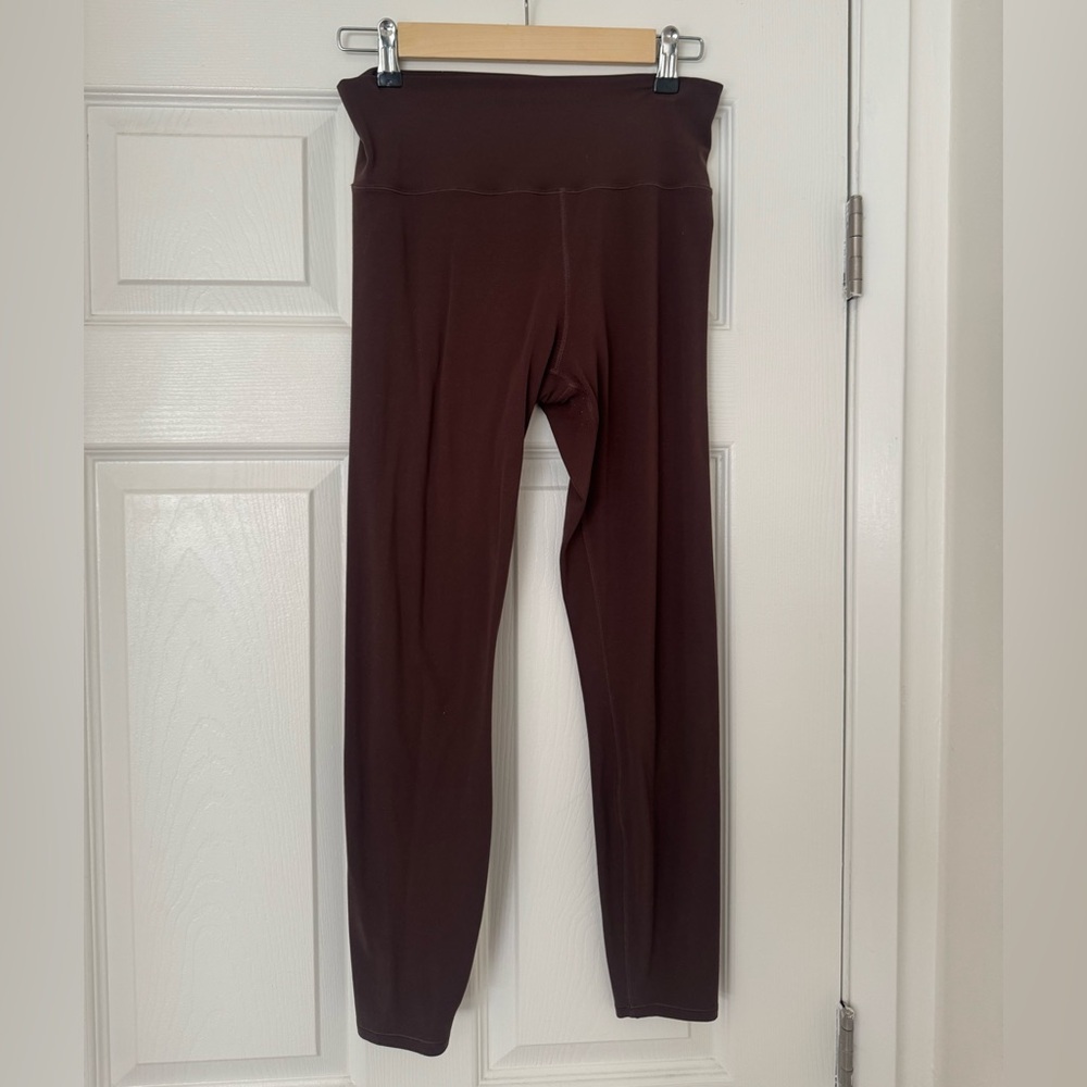 vuori brown high waisted leggings